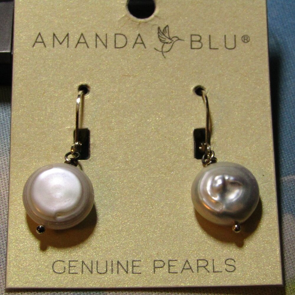 Amanda Blu | Drop Coin Pearl Earrings